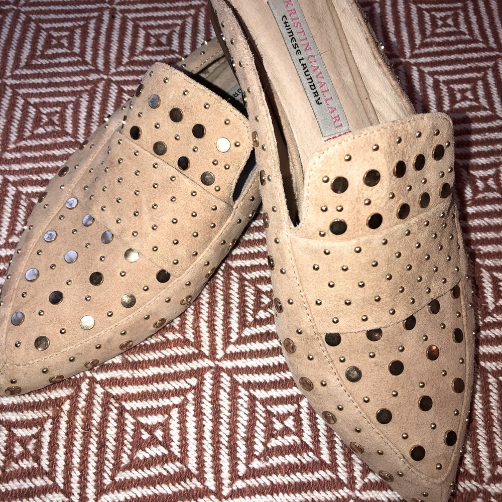 Kristin Cavallari studded slip on shoes